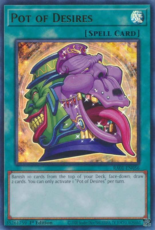 Pot of Desires [RA01-EN056] Ultra Rare | Gaming Infinity