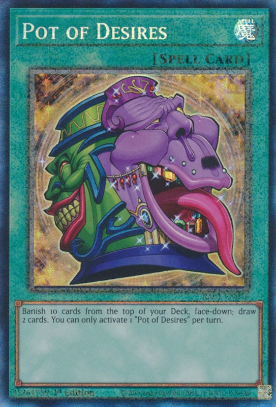 Pot of Desires [RA01-EN056] Prismatic Collector's Rare | Gaming Infinity