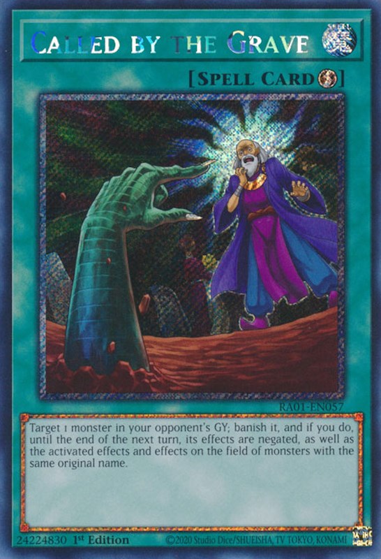 Called by the Grave [RA01-EN057] Platinum Secret Rare | Gaming Infinity