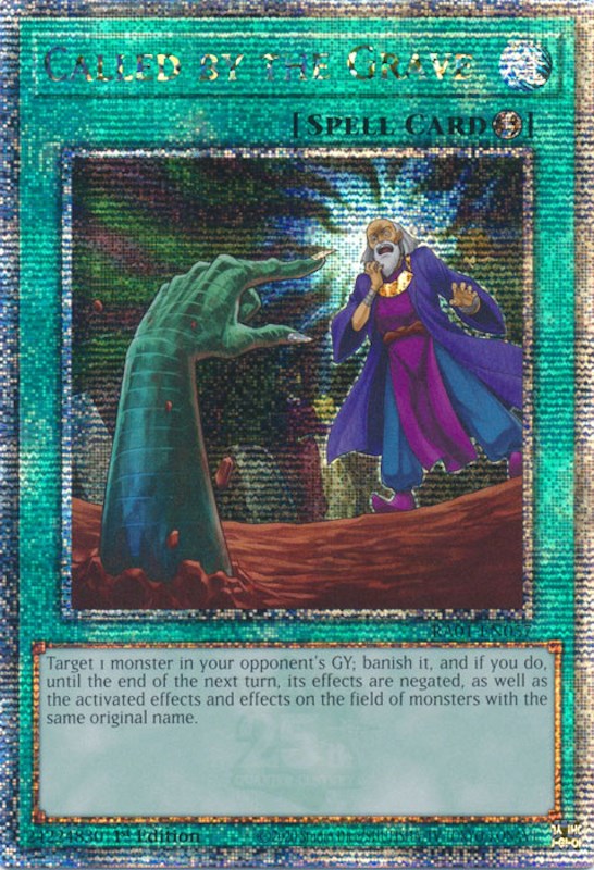 Called by the Grave [RA01-EN057] Quarter Century Secret Rare | Gaming Infinity