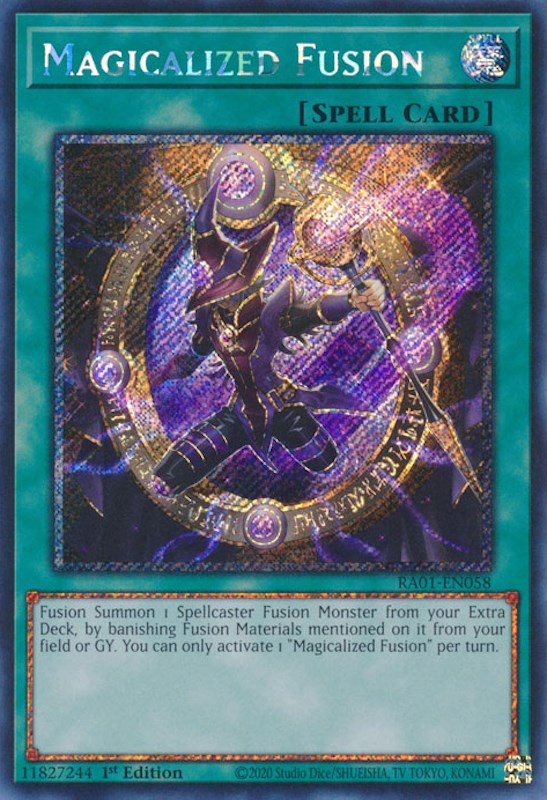 Magicalized Fusion [RA01-EN058] Platinum Secret Rare | Gaming Infinity