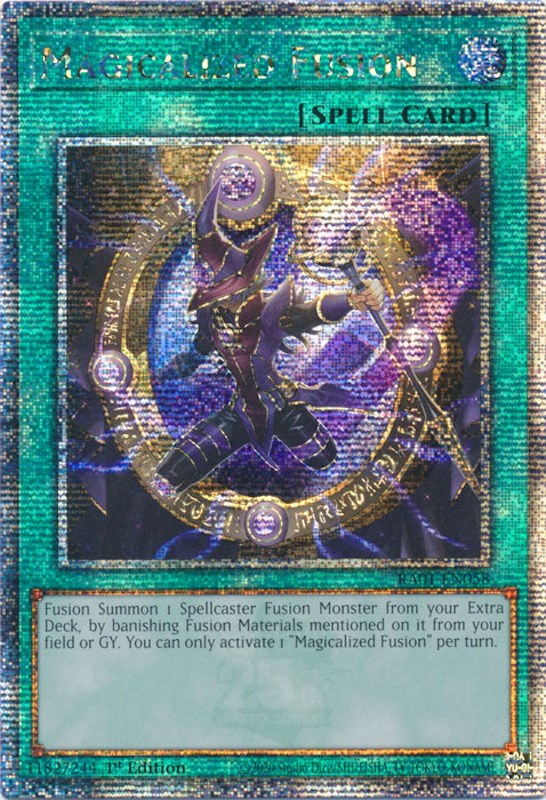 Magicalized Fusion [RA01-EN058] Quarter Century Secret Rare | Gaming Infinity