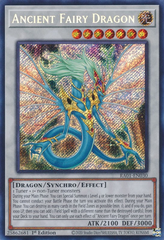 Ancient Fairy Dragon [RA01-EN030] Secret Rare | Gaming Infinity