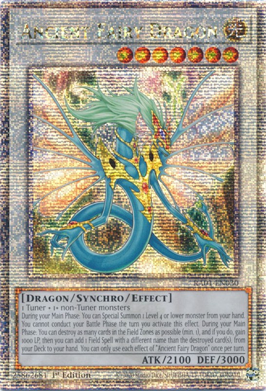 Ancient Fairy Dragon [RA01-EN030] Quarter Century Secret Rare | Gaming Infinity