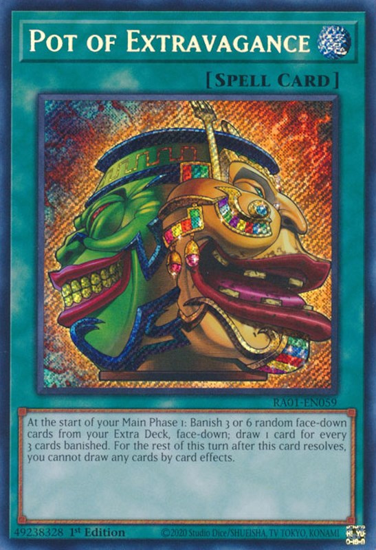 Pot of Extravagance [RA01-EN059] Secret Rare | Gaming Infinity