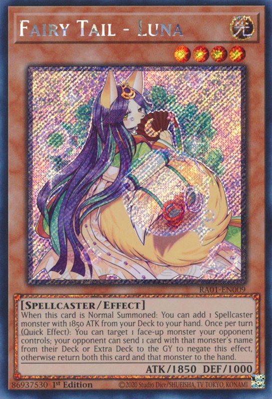 Fairy Tail - Luna [RA01-EN009] Platinum Secret Rare | Gaming Infinity