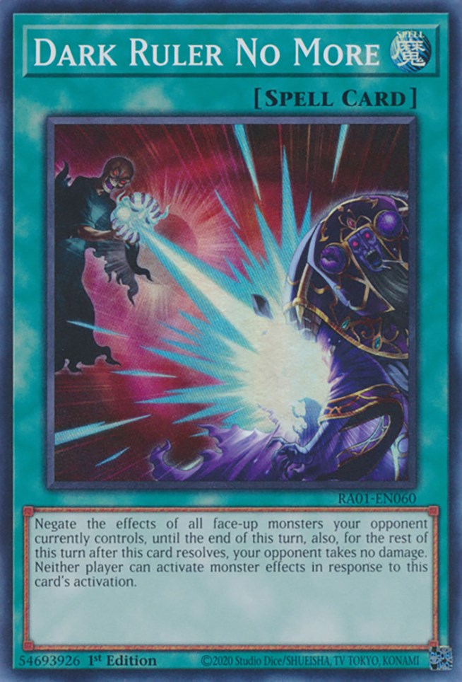 Dark Ruler No More [RA01-EN060] Super Rare | Gaming Infinity