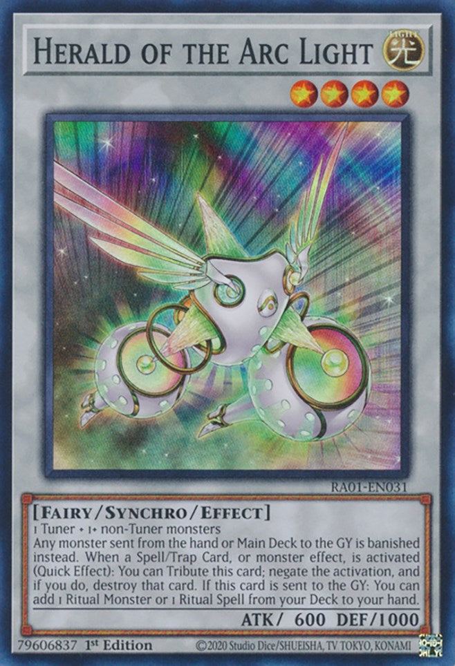 Herald of the Arc Light [RA01-EN031] Super Rare | Gaming Infinity