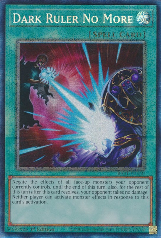 Dark Ruler No More [RA01-EN060] Prismatic Collector's Rare | Gaming Infinity