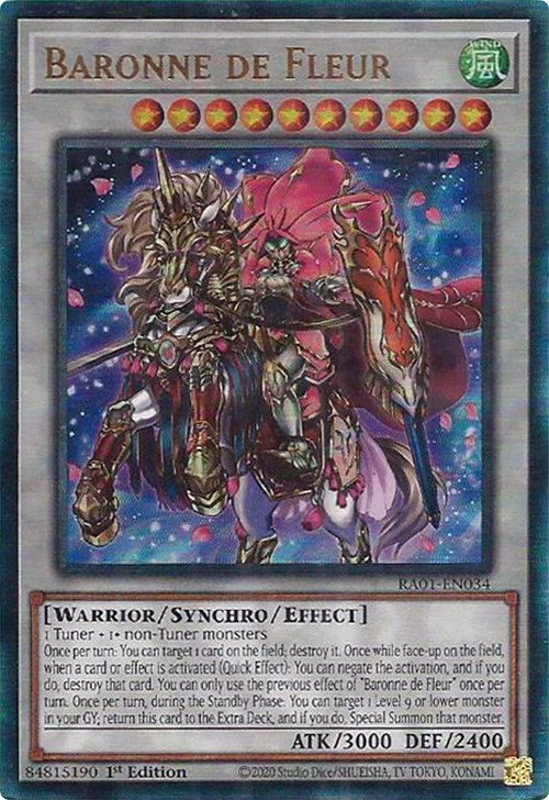 Baronne de Fleur [RA01-EN034] Prismatic Ultimate Rare | Gaming Infinity