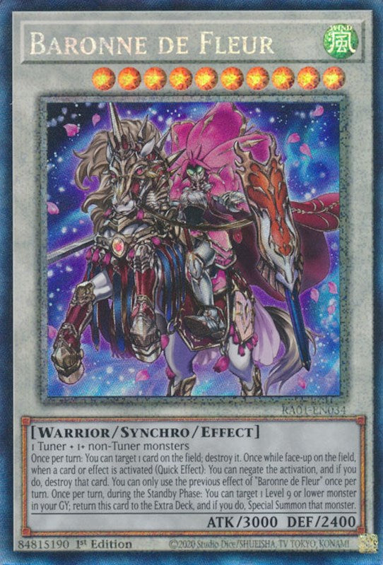 Baronne de Fleur [RA01-EN034] Prismatic Collector's Rare | Gaming Infinity