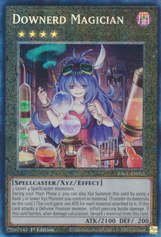 Downerd Magician [RA01-EN035] Prismatic Collector's Rare | Gaming Infinity