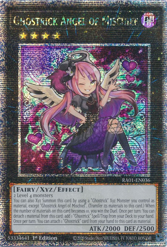 Ghostrick Angel of Mischief [RA01-EN036] Quarter Century Secret Rare | Gaming Infinity