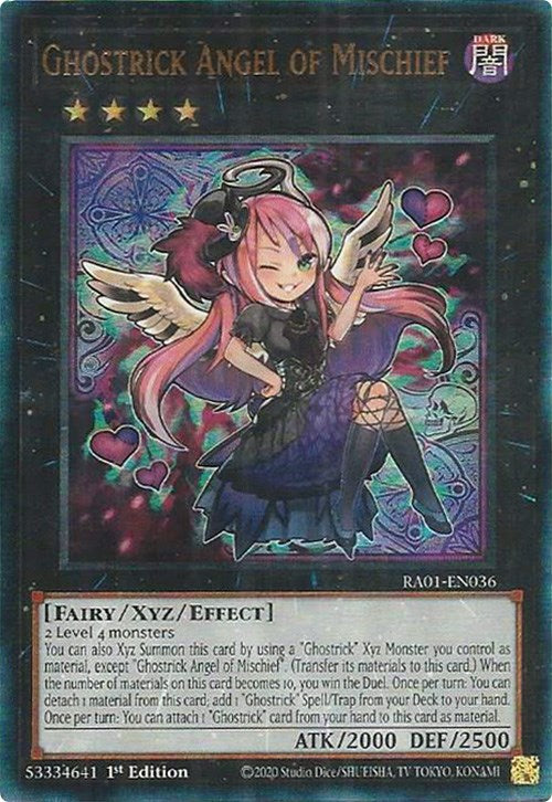 Ghostrick Angel of Mischief [RA01-EN036] Prismatic Ultimate Rare | Gaming Infinity