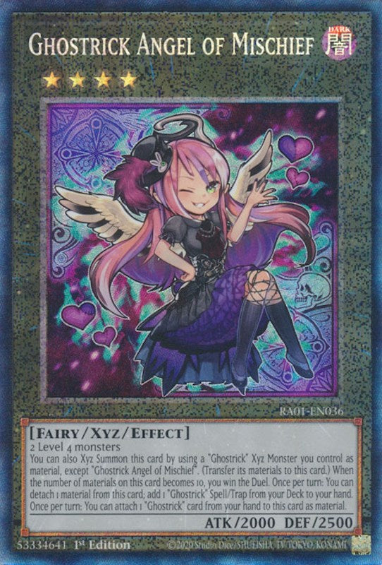 Ghostrick Angel of Mischief [RA01-EN036] Prismatic Collector's Rare | Gaming Infinity