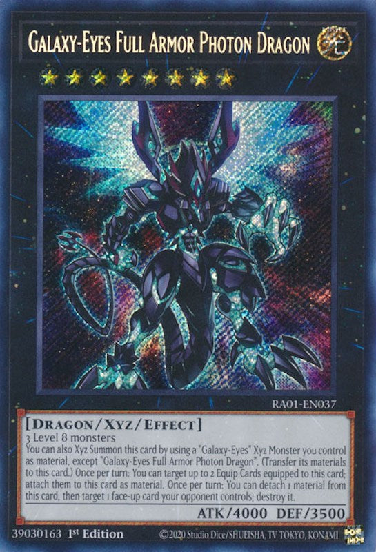 Galaxy-Eyes Full Armor Photon Dragon [RA01-EN037] Secret Rare | Gaming Infinity