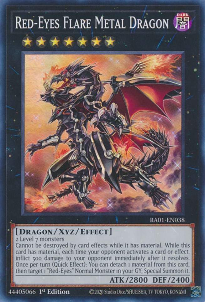 Red-Eyes Flare Metal Dragon [RA01-EN038] Super Rare | Gaming Infinity