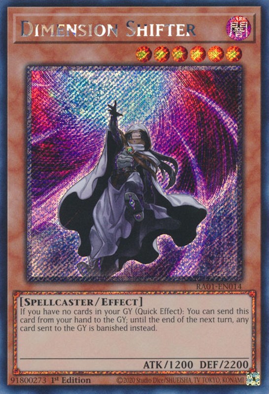 Dimension Shifter [RA01-EN014] Platinum Secret Rare | Gaming Infinity