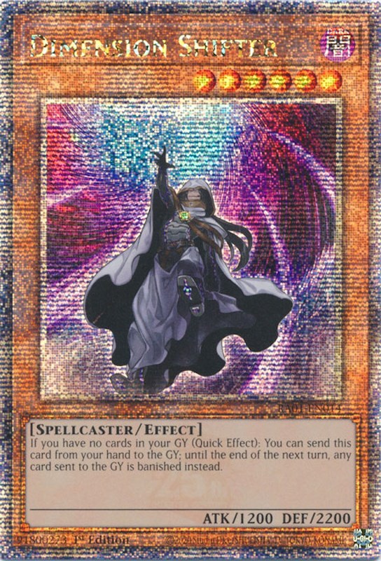 Dimension Shifter [RA01-EN014] Quarter Century Secret Rare | Gaming Infinity