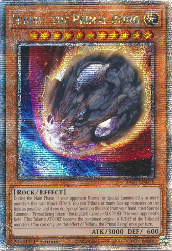 Nibiru, the Primal Being [RA01-EN015] Quarter Century Secret Rare | Gaming Infinity