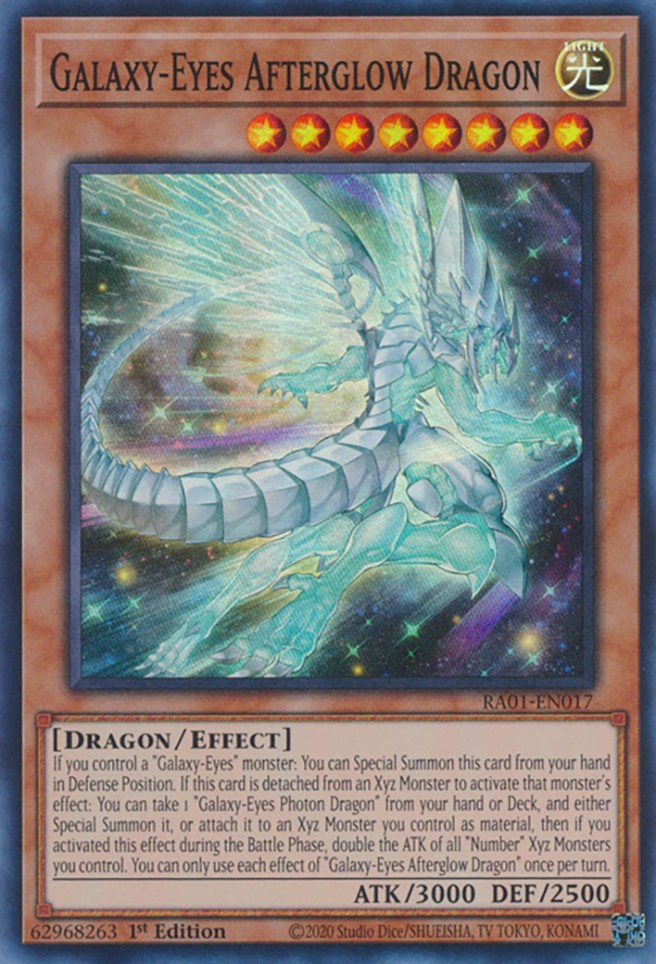 Galaxy-Eyes Afterglow Dragon [RA01-EN017] Super Rare | Gaming Infinity