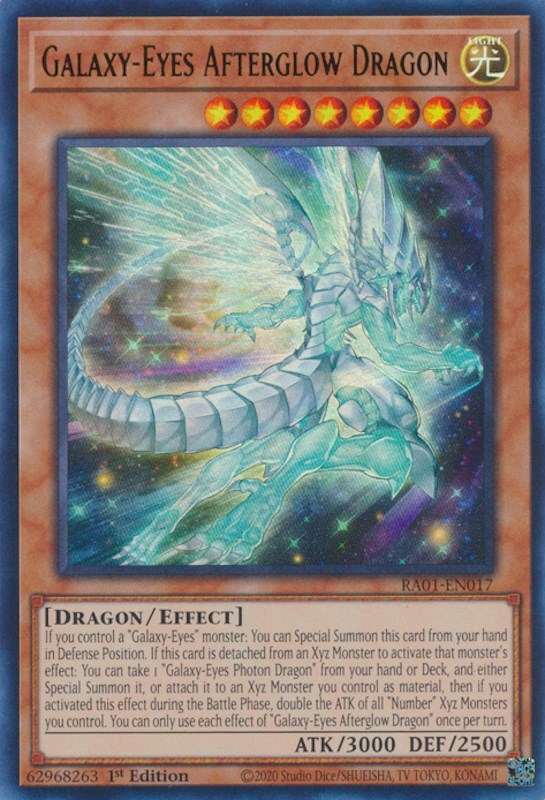 Galaxy-Eyes Afterglow Dragon [RA01-EN017] Ultra Rare | Gaming Infinity