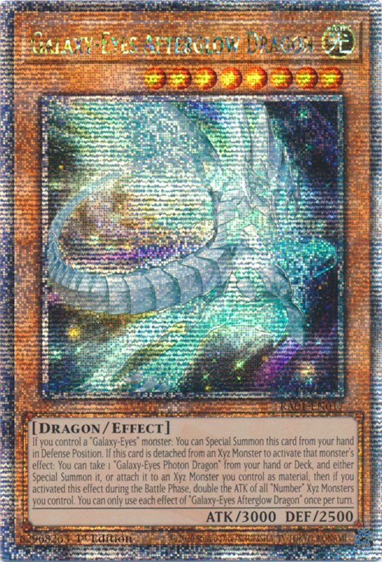 Galaxy-Eyes Afterglow Dragon [RA01-EN017] Quarter Century Secret Rare | Gaming Infinity