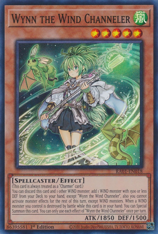 Wynn the Wind Channeler [RA01-EN018] Super Rare | Gaming Infinity