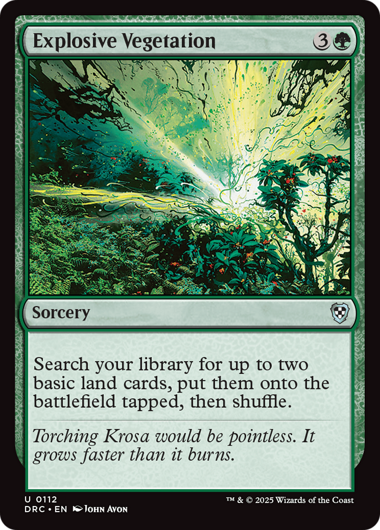 Explosive Vegetation [Aetherdrift Commander] | Gaming Infinity