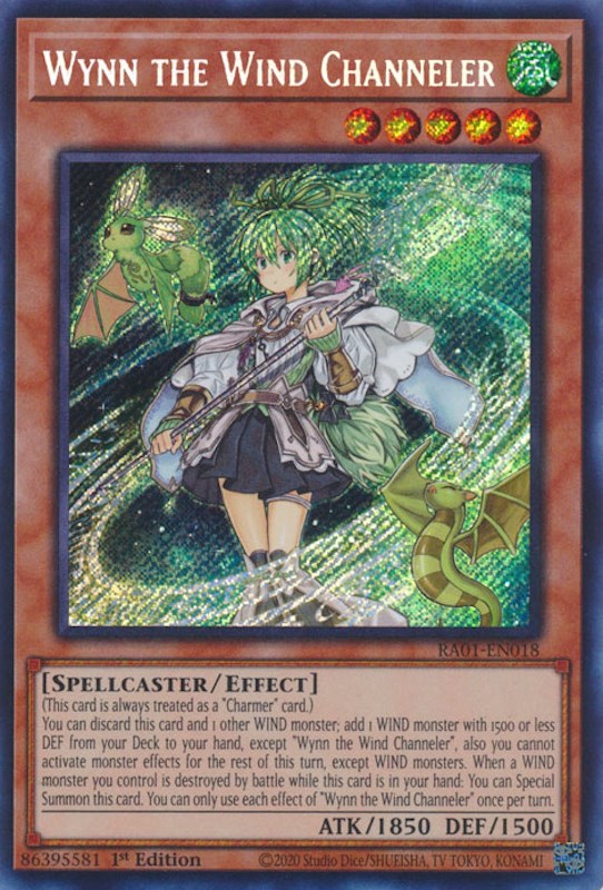 Wynn the Wind Channeler [RA01-EN018] Secret Rare | Gaming Infinity