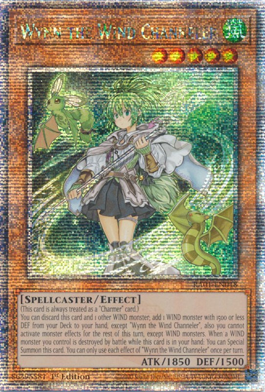 Wynn the Wind Channeler [RA01-EN018] Quarter Century Secret Rare | Gaming Infinity