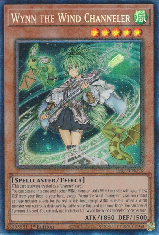 Wynn the Wind Channeler [RA01-EN018] Prismatic Collector's Rare | Gaming Infinity