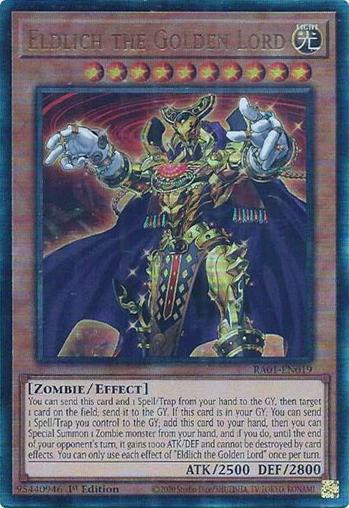 Eldlich the Golden Lord [RA01-EN019] Prismatic Ultimate Rare | Gaming Infinity