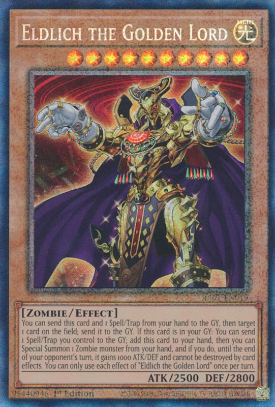 Eldlich the Golden Lord [RA01-EN019] Prismatic Collector's Rare | Gaming Infinity