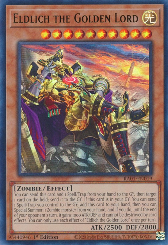 Eldlich the Golden Lord (Alternate Art) [RA01-EN019] Ultra Rare | Gaming Infinity