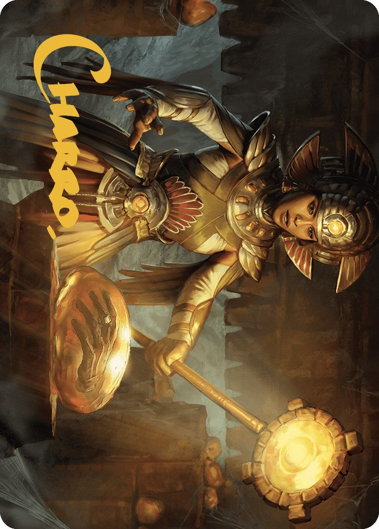 Curator of Sun's Creation Art Card (Gold-Stamped Signature) [The Lost Caverns of Ixalan Art Series] | Gaming Infinity