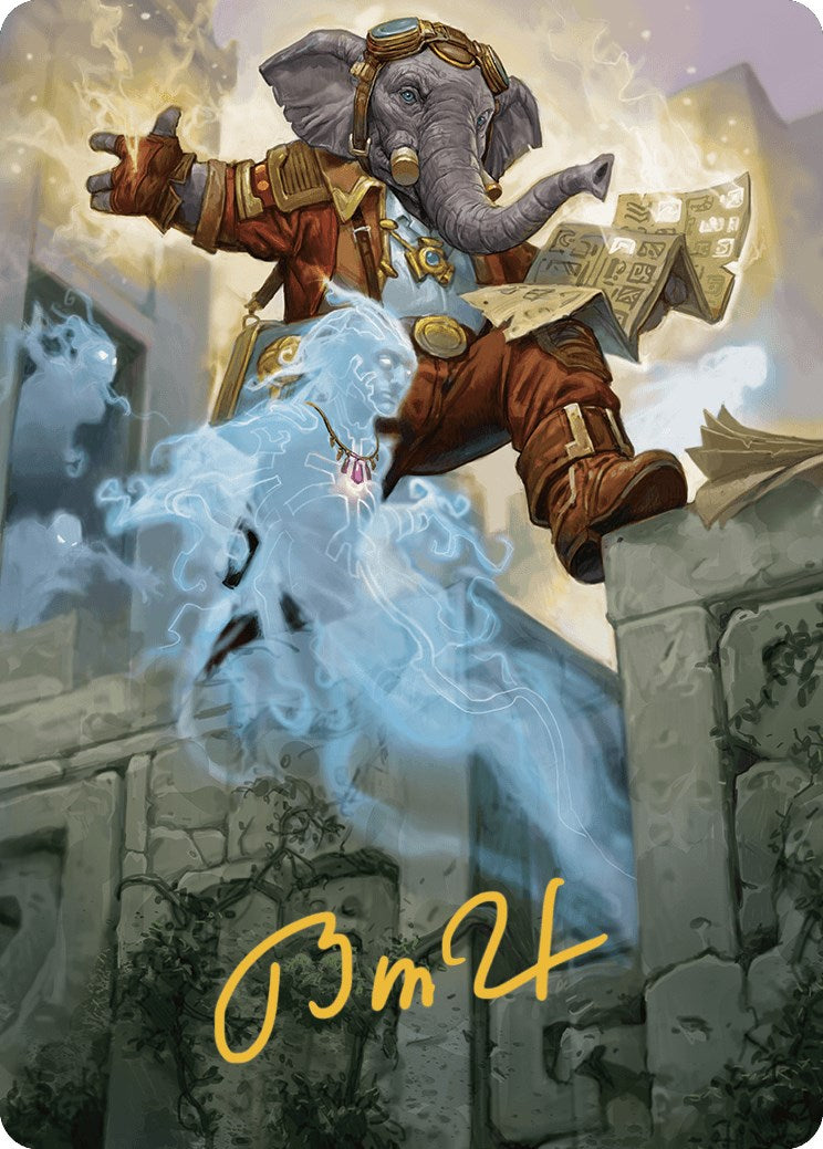 Quintorius Kand Art Card (37/81) (Gold-Stamped Signature) [The Lost Caverns of Ixalan Art Series] | Gaming Infinity