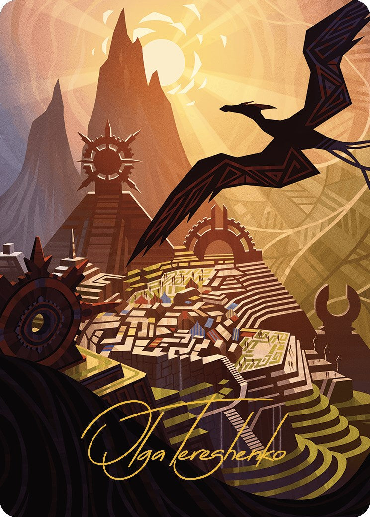 Plains Art Card (Gold-Stamped Signature) [The Lost Caverns of Ixalan Art Series] | Gaming Infinity