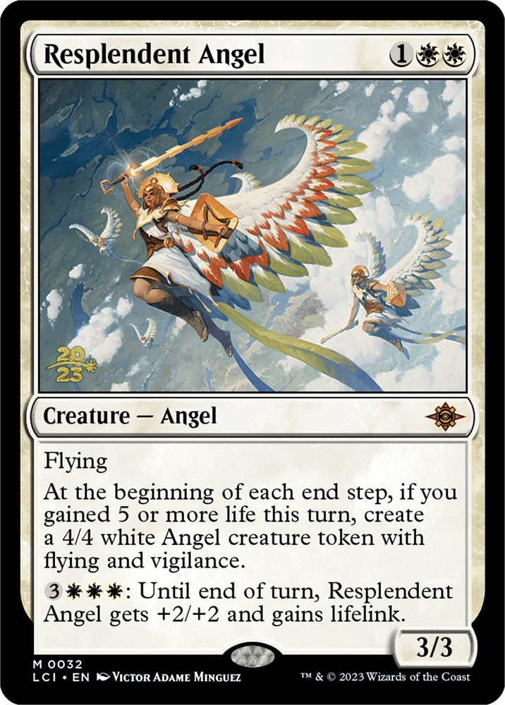 Resplendent Angel (LCI) [The Lost Caverns of Ixalan Prerelease Cards] | Gaming Infinity