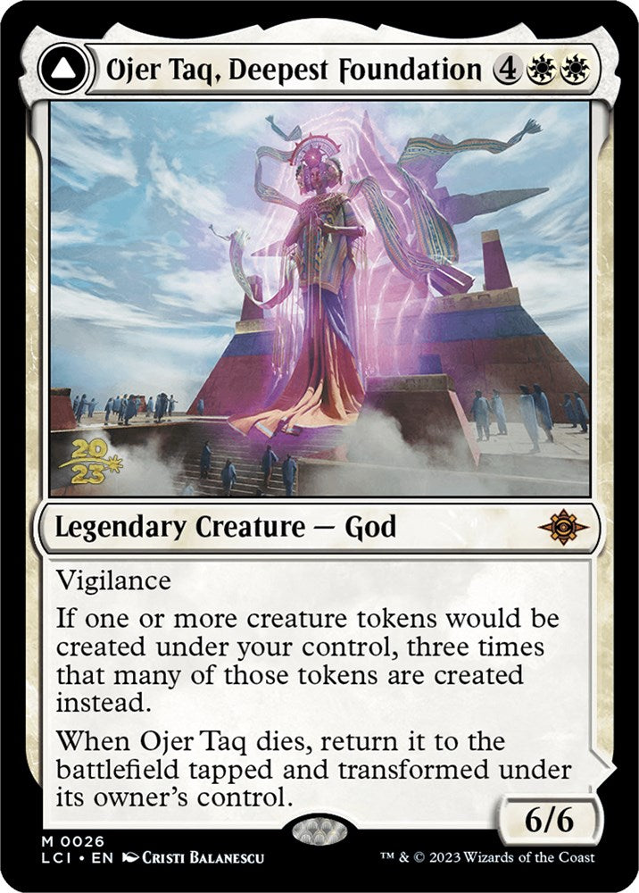 Ojer Taq, Deepest Foundation // Temple of Civilization [The Lost Caverns of Ixalan Prerelease Cards] | Gaming Infinity