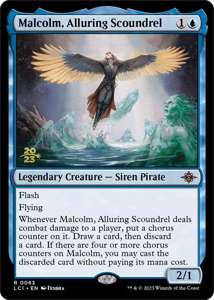 Malcolm, Alluring Scoundrel [The Lost Caverns of Ixalan Prerelease Cards] | Gaming Infinity