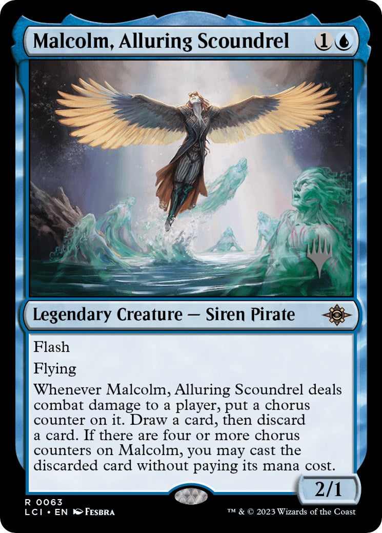 Malcolm, Alluring Scoundrel (Promo Pack) [The Lost Caverns of Ixalan Promos] | Gaming Infinity