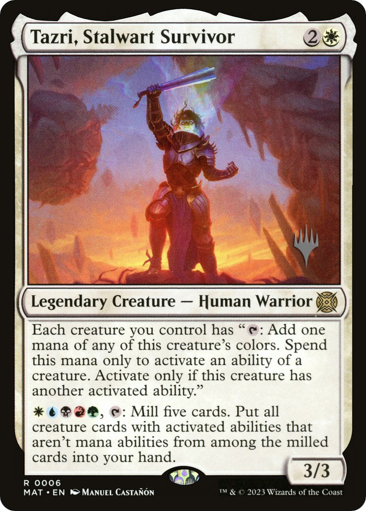 Tazri, Stalwart Survivor (Promo Pack) [The Lost Caverns of Ixalan Promos] | Gaming Infinity