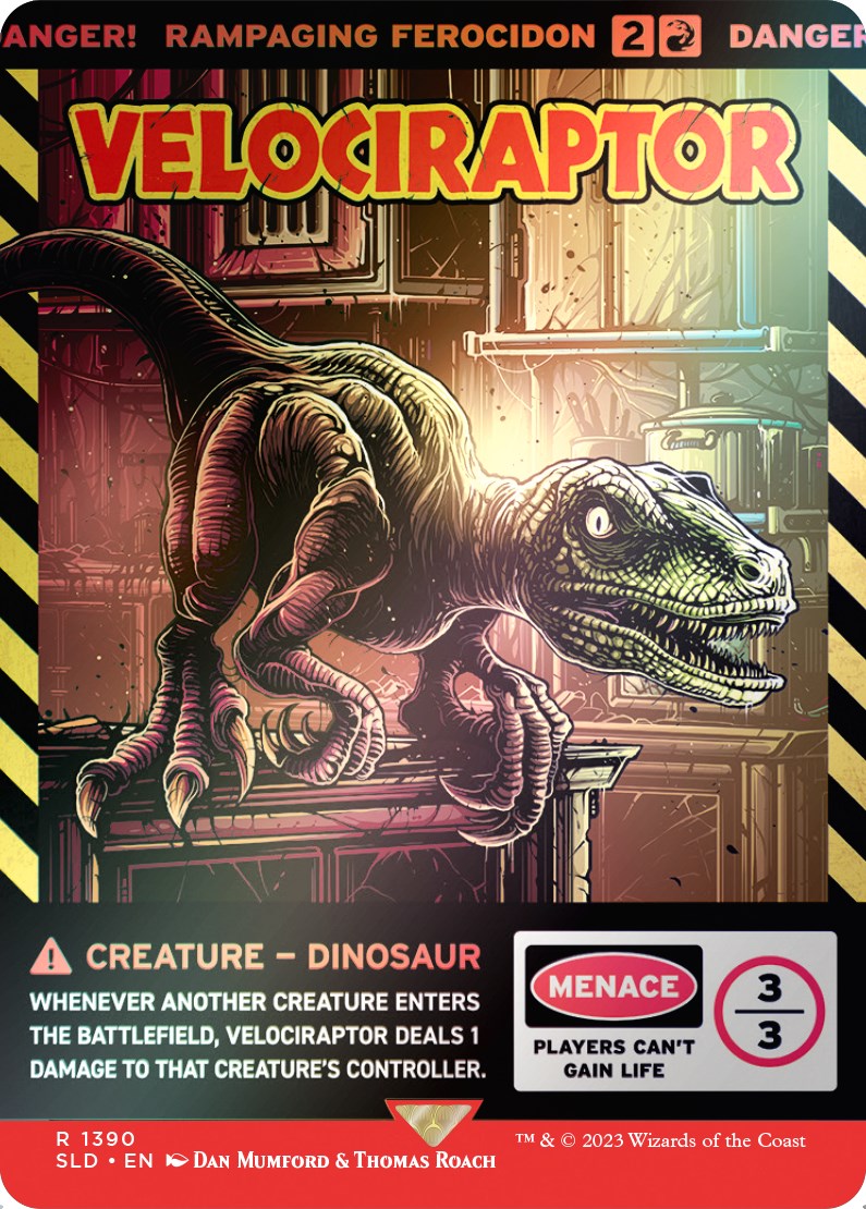 Velociraptor - Rampaging Ferocidon (Rainbow Foil) [Secret Lair Drop Series] | Gaming Infinity