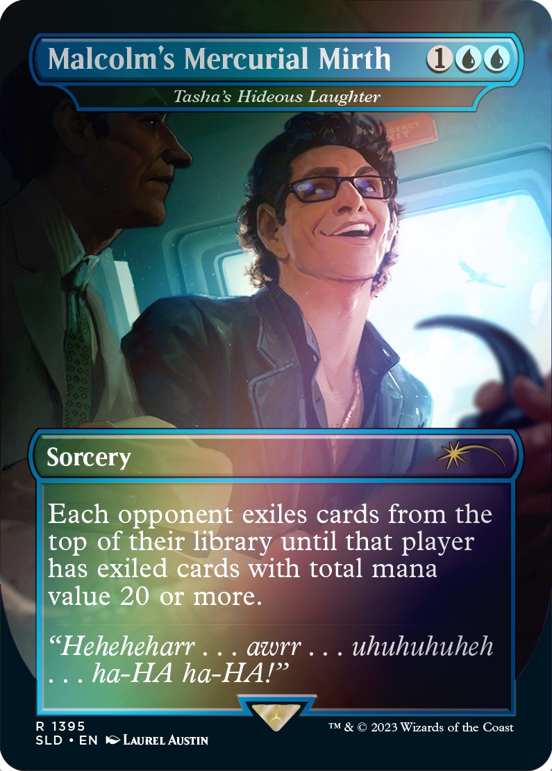 Malcolm's Mercurial Mirth - Tasha's Hideous Laughter (Rainbow Foil) [Secret Lair Drop Series] | Gaming Infinity