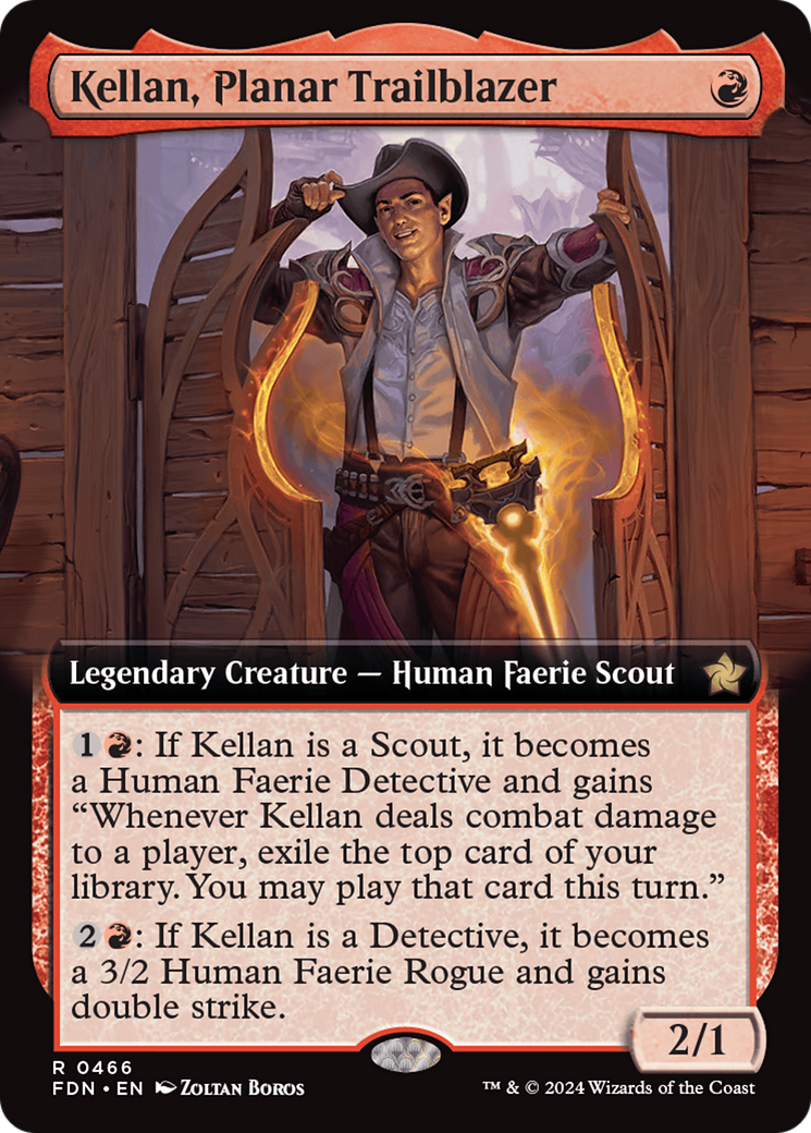 Kellan, Planar Trailblazer (Extended Art) [Foundations] | Gaming Infinity