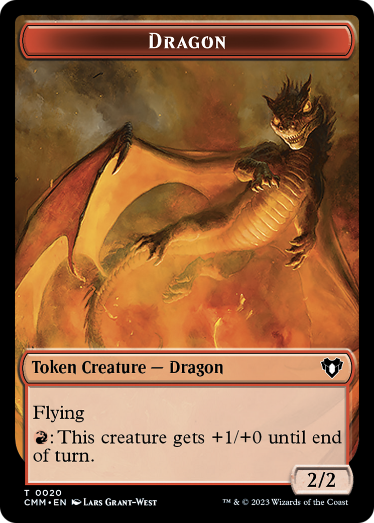 Dragon Token (20) [Commander Masters Tokens] | Gaming Infinity