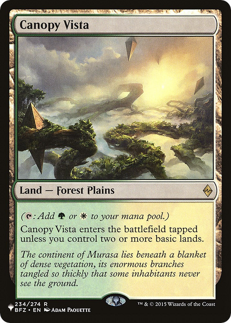 Canopy Vista [The List] | Gaming Infinity