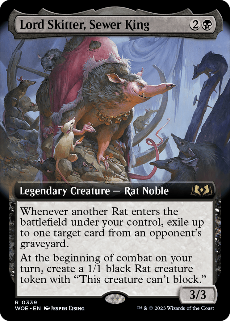 Lord Skitter, Sewer King (Extended Art) [Wilds of Eldraine] | Gaming Infinity