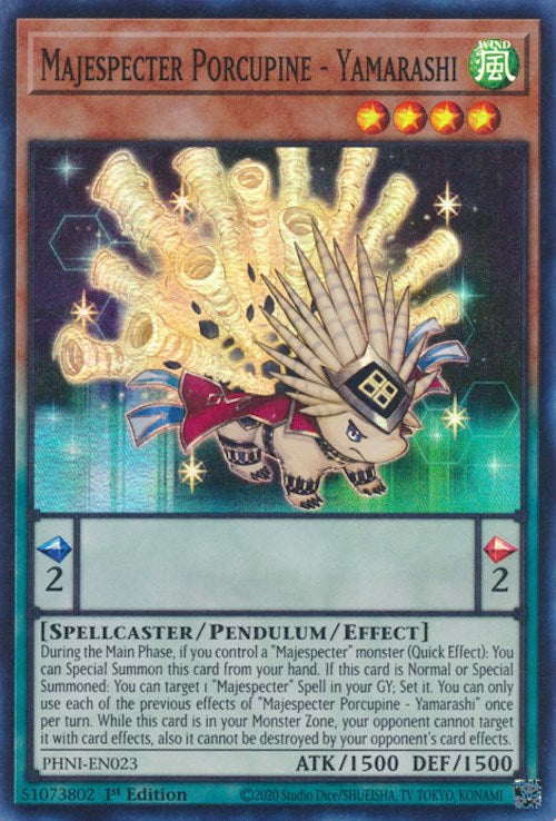 Majespecter Porcupine - Yamarashi [PHNI-EN023] Super Rare | Gaming Infinity